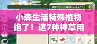 小森生活特殊植物绝了！这7种神草用法让邻居都眼红了